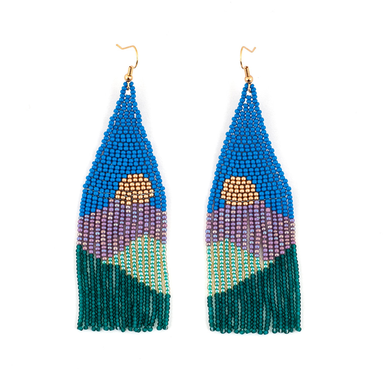 Vista Beaded Fringed Earrings