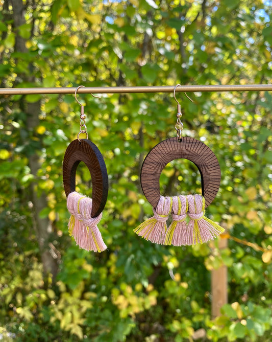 NEW* Halo Macrame Earrings