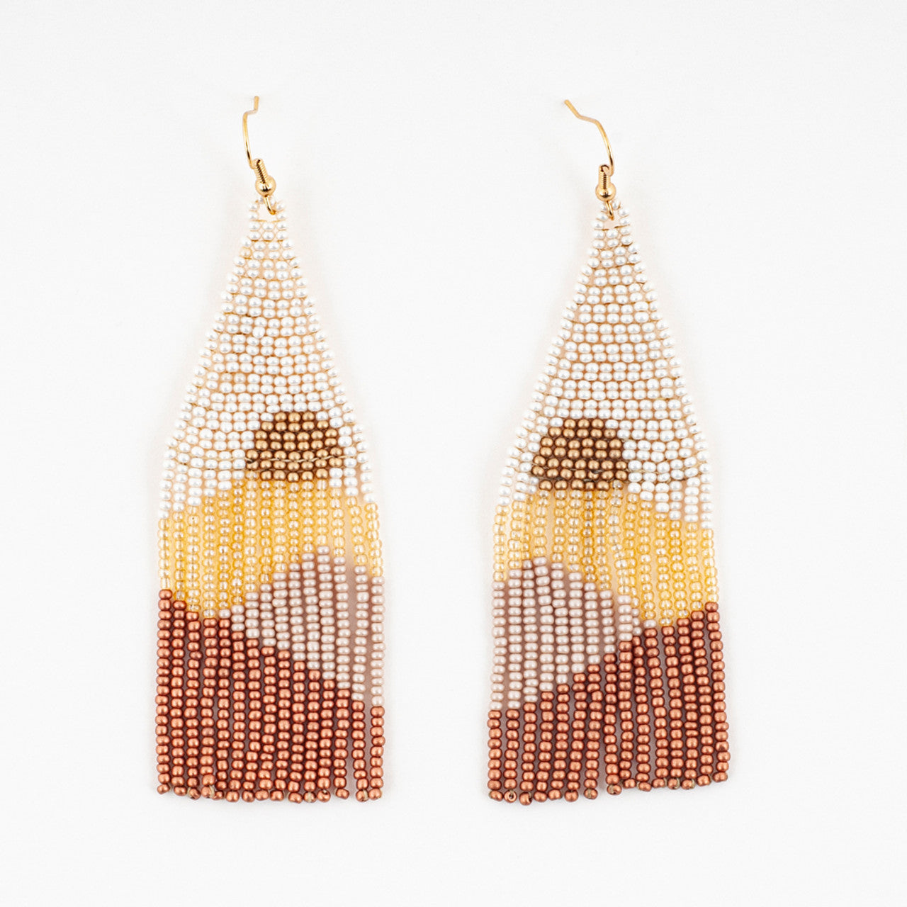 Vista Beaded Fringed Earrings