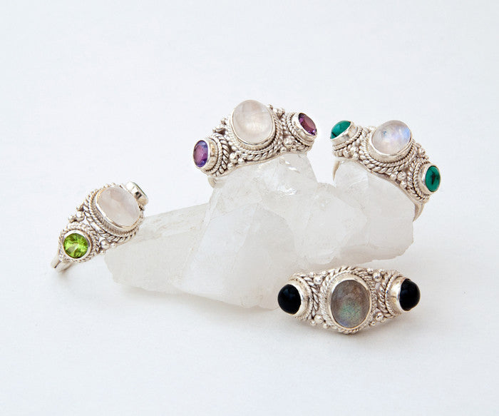 Juniper Ring • Amethyst + Moonstone