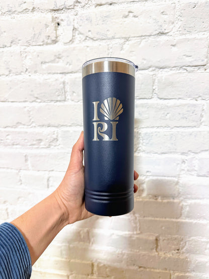 Insulated Tumbler - navy 22oz - Choose your design