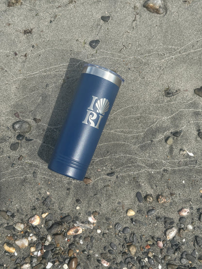 Insulated Tumbler - navy 22oz - Choose your design