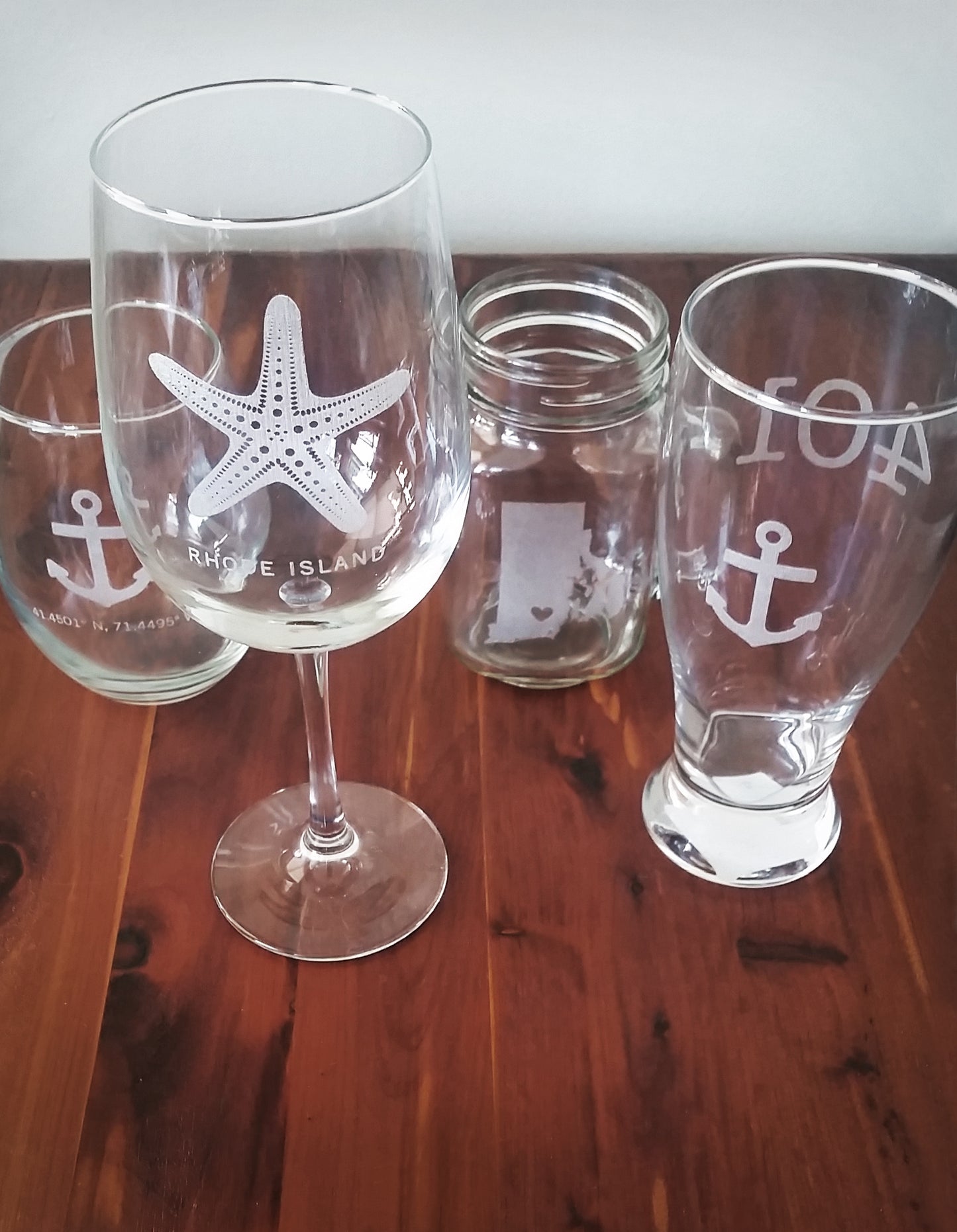 Stemless Wine Glass - Choose your design